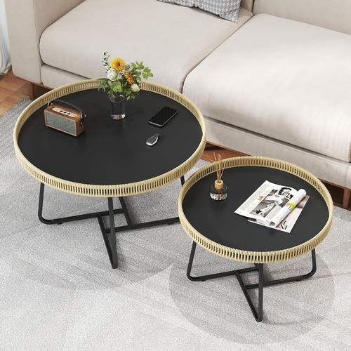 Round nesting coffee table - round,